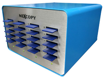 Nexcopy SD Duplicator with 20 Target Duplication Bays